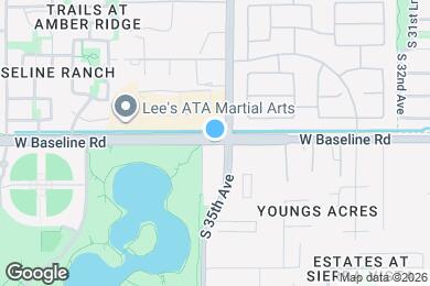 Map image of the property - 3511 E Baseline Rd