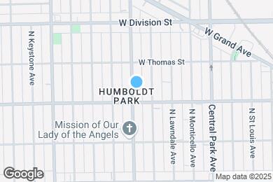 Map image of the property - 1017 N Hamlin Ave