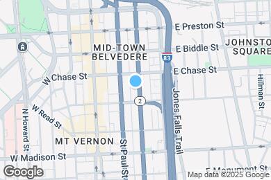 Map image of the property - 1018 N Calvert St