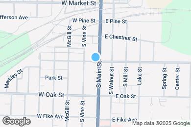 Map image of the property - 106 West Paradise Street