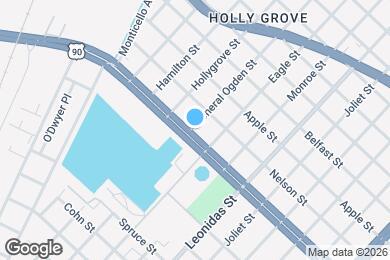 Map image of the property - 8841 S Claiborne Ave