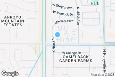 Map image of the property - 18995 W Pasadena Ave