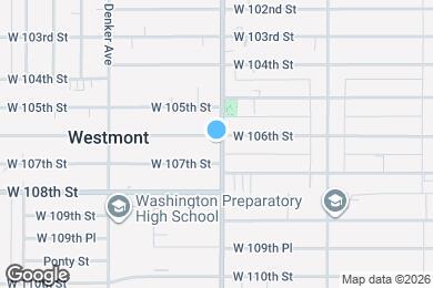 Map image of the property - 10605 S Normandie Ave