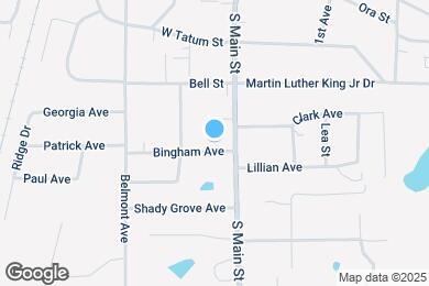 Map image of the property - 104 Bingham Ave