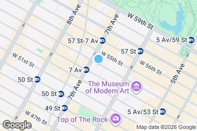 Map image of the property - 160 W 54th St