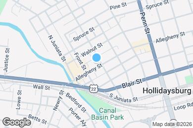 Map image of the property - 217 Allegheny St