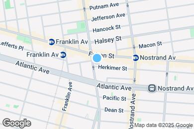 Map image of the property - 1263 Bedford Ave