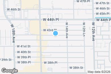 Map image of the property - 1490 W 42nd Pl