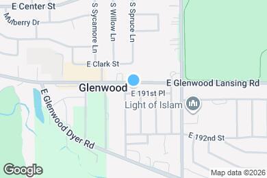 Map image of the property - 438 E 191st Pl