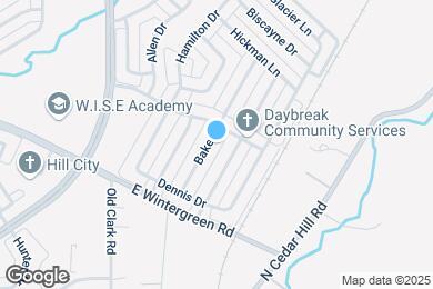 Map image of the property - 1418 Baker Dr