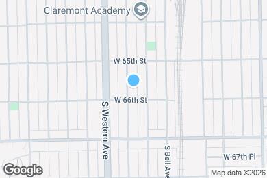 Map image of the property - 6543 S Claremont Ave