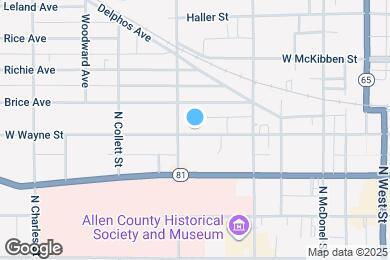 Map image of the property - 766 W Wayne St