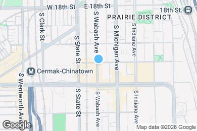 Map image of the property - 2117 S Wabash Ave