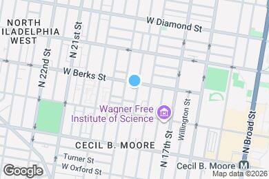 Map image of the property - 1840 N Gratz St