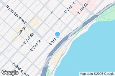 Map image of the property - 624 E 1st St