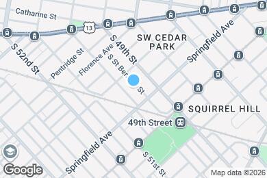 Map image of the property - 920 S St Bernard St