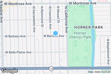 Map image of the property - 2843 W Berteau Ave