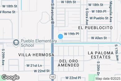 Map image of the property - 1996 S 23rd Dr