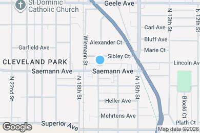 Map image of the property - 1638 Saemann Ave