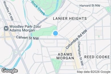 Map image of the property - 1855 Calvert St NW