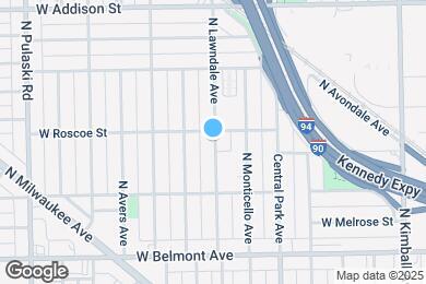 Map image of the property - 3351 N Lawndale Ave