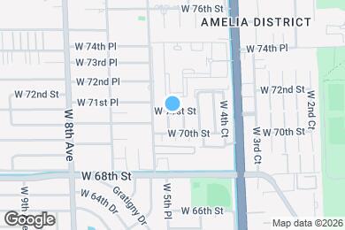 Map image of the property - 7095 W 5th Ct