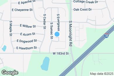 Map image of the property - 764 S Evergreen St