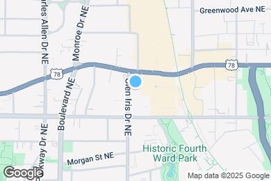 Map image of the property - 639 Glen Iris Dr NE