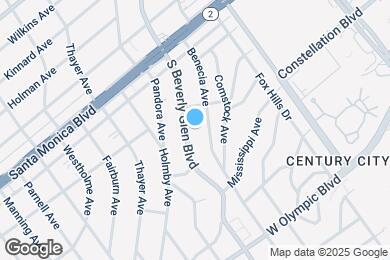 Map image of the property - 1930 S Beverly Glen Blvd