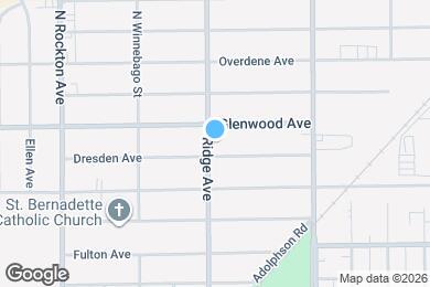 Map image of the property - 2707 Ridge Ave