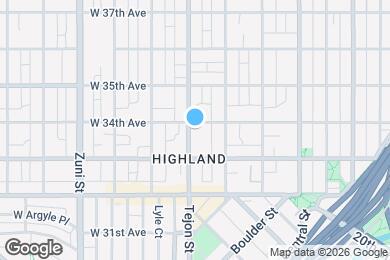 Map image of the property - 3342 Tejon St