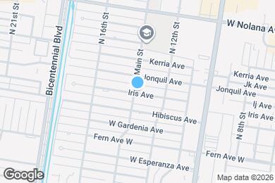 Map image of the property - 1316 E Iris Ave