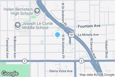 Map image of the property - 5622 La Mirada Ave