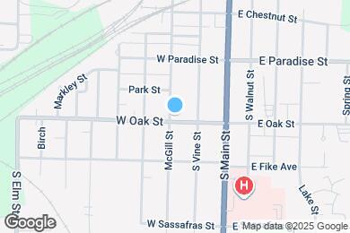 Map image of the property - 227 W Oak St