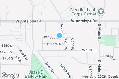 Map image of the property - 309 W 1800 S