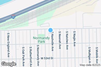 Map image of the property - 5112 S Nashville Ave