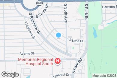 Map image of the property - 609 S Crescent Dr