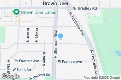 Map image of the property - 7816 N Sherman Blvd