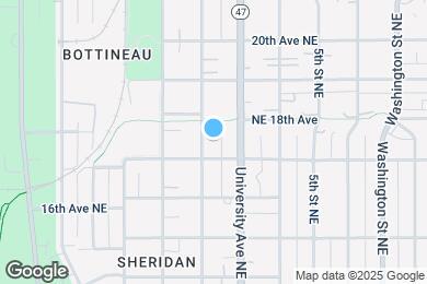 Map image of the property - 1713 3rd St NE