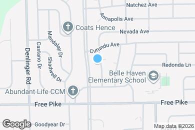Map image of the property - 3681 Nevada Ave