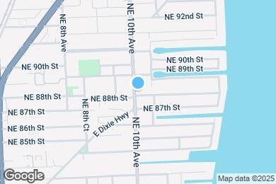Map image of the property - 1001 NE 88th St