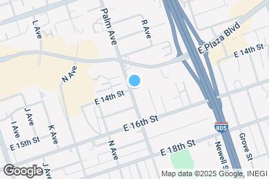 Map image of the property - 1403 Palm Ave