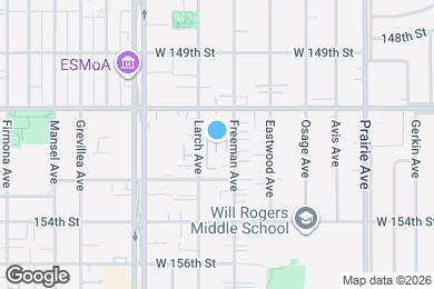 Map image of the property - 15111 Freeman Ave