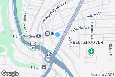 Map image of the property - 20 Sylvania Ave