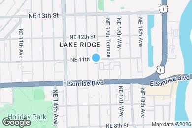 Map image of the property - 1039 NE 17th Ave