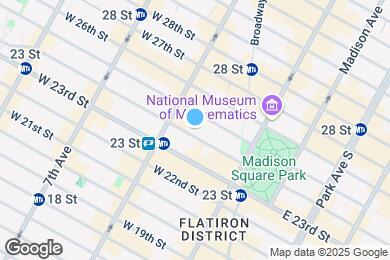 Map image of the property - 41 W 24th St