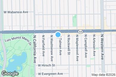 Map image of the property - 1536 N Talman Ave