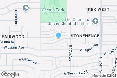 Map image of the property - 3734 W Sierra St