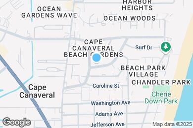 Map image of the property - 216 Canaveral Beach Blvd