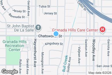 Map image of the property - 16436 Chatsworth St